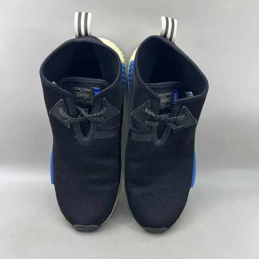 Adidas NMD C1 Porter Japan Shoes Men Size 10.5 Black Blue Comfort Low Sneakers